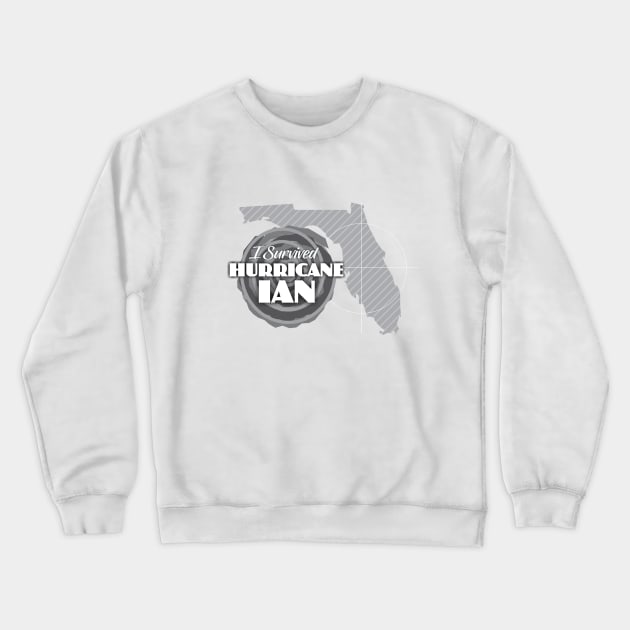 I Survived Hurricane Ian Crewneck Sweatshirt by Dale Preston Design